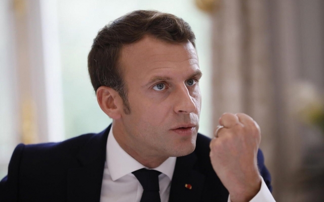 Paris, le 20 mai. A quelques jours d’un scrutin décisif, le chef de l’Etat défend avec virulence son projet pour l’Europe. © LP/Olivier Corsan Emmanuel macron Interview le Parisien