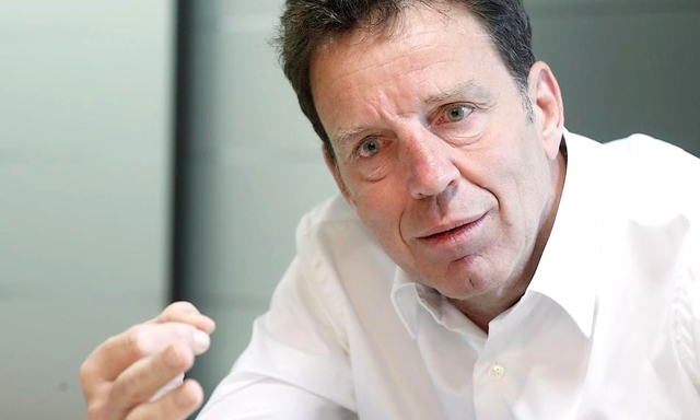 Geoffroy Roux de Bézieux, président du Medef, vendredi, à Paris. - Crédits photo : SEBASTIEN SORIANO/Le Figaro Roux de Bezieux