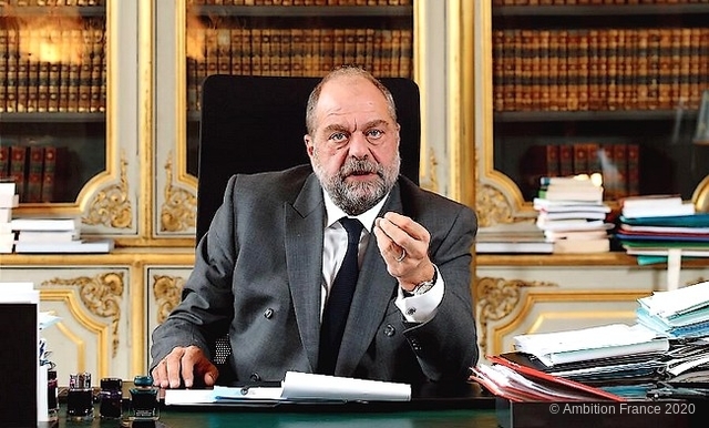 Éric Dupond-Moretti dans son bureau lors de l’entretien accordé au «Figaro», lundi à Paris. Jean-Christophe Marmara/JC MARMARA / LE FIGARO Eric Dupont Moretti