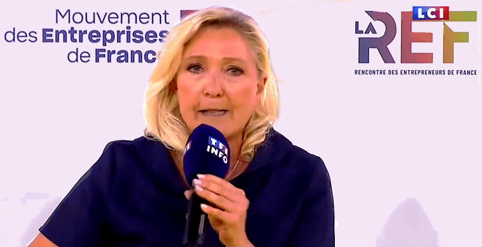 REF du Medef - Le débat avec Marine Le Pen en intégralité 