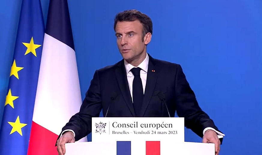 Conférence de presse du Président Emmanuel Macron à l’issue du Conseil européen.