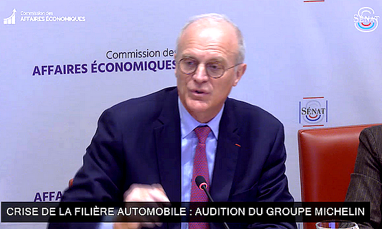 Crise de la filière automobile : audition du groupe Michelin au Sénat