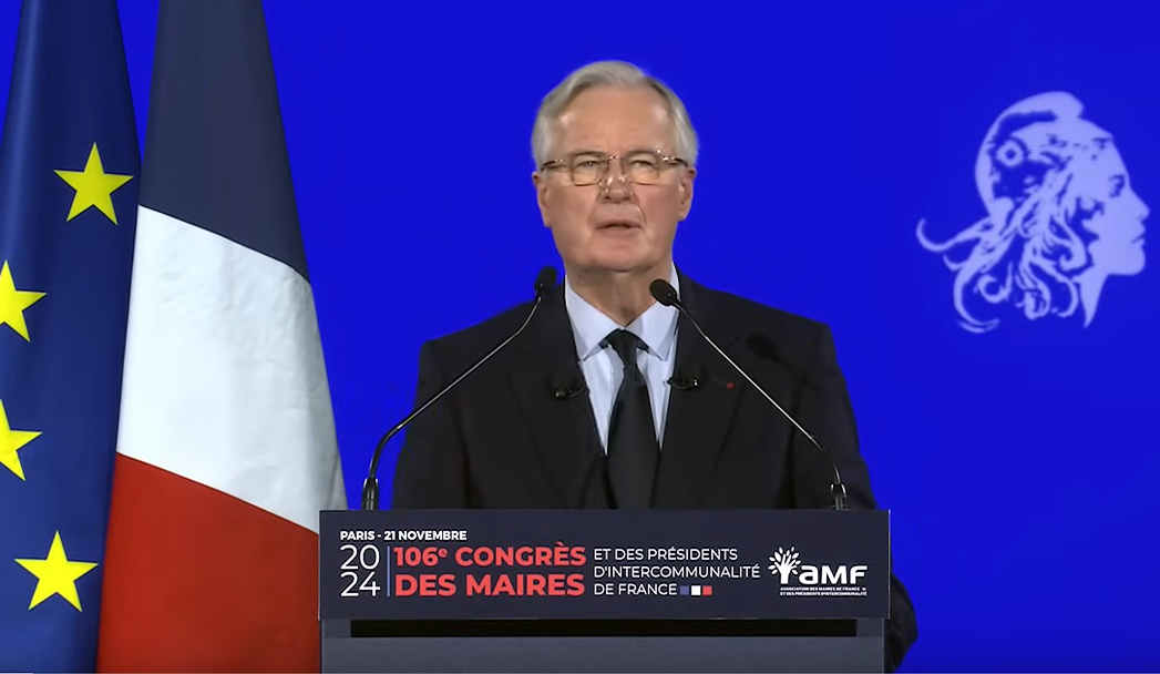 Intervention de Michel Barnier, premier ministre au Congrès de Maires de france