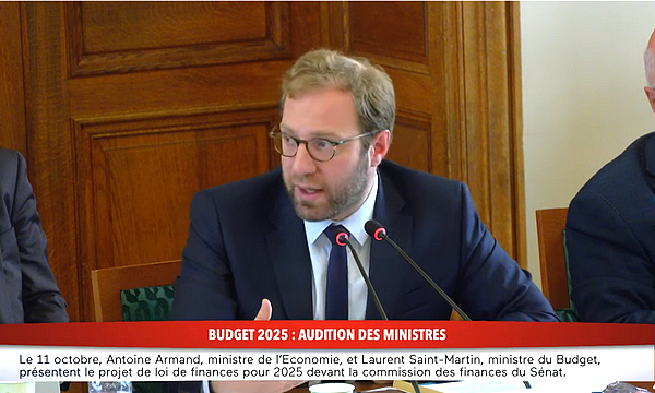 Budget 2025 : audition d'Antoine Armand et Laurent Saint-Martin au Sénat