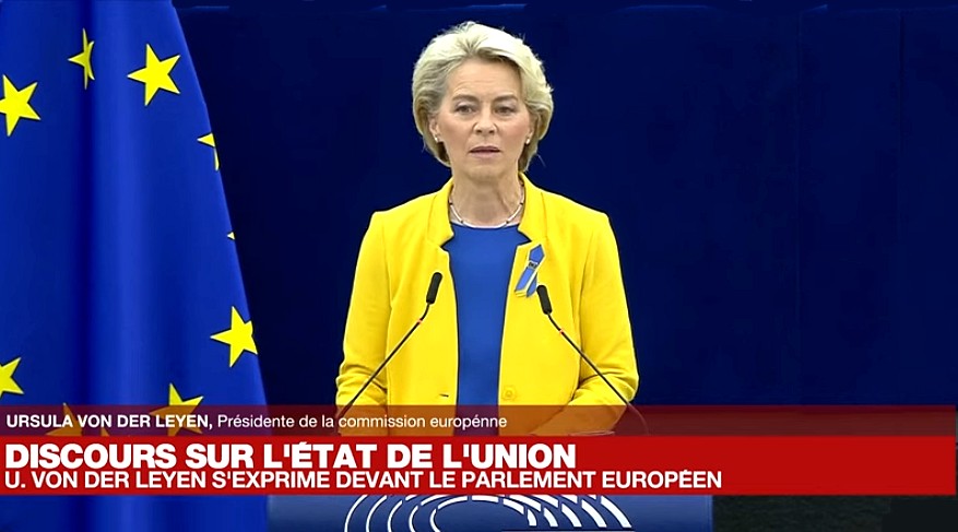 Union européenne : le discours de l'état de l'Union d'Ursula von der Leyen 