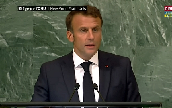 Emmanuel Macron s'adresse à l'Assemblée générale de l'ONU