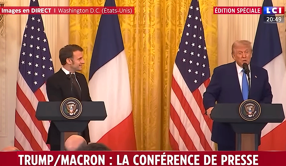 Guerre en Ukraine : revivez la conférence de presse de Donald Trump et Emmanuel Macron sur LCI