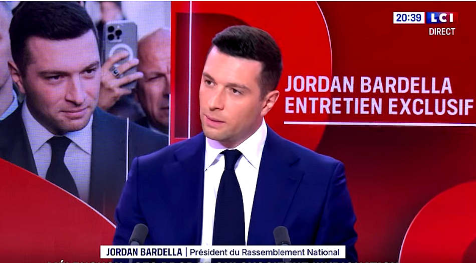 Entretien exclusif - Jordan Bardella invité de LCI