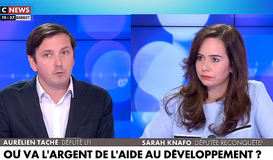 Sarah Knafo vs Aurélien Taché : clash sur l’aide publique au développement !